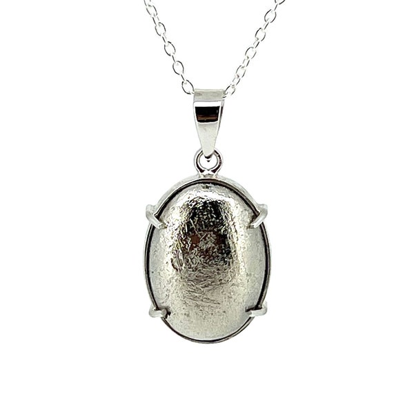 Meteorite Necklace / Gibeon pendant / 925 silver / Gift jewelry / Unisex / For men /