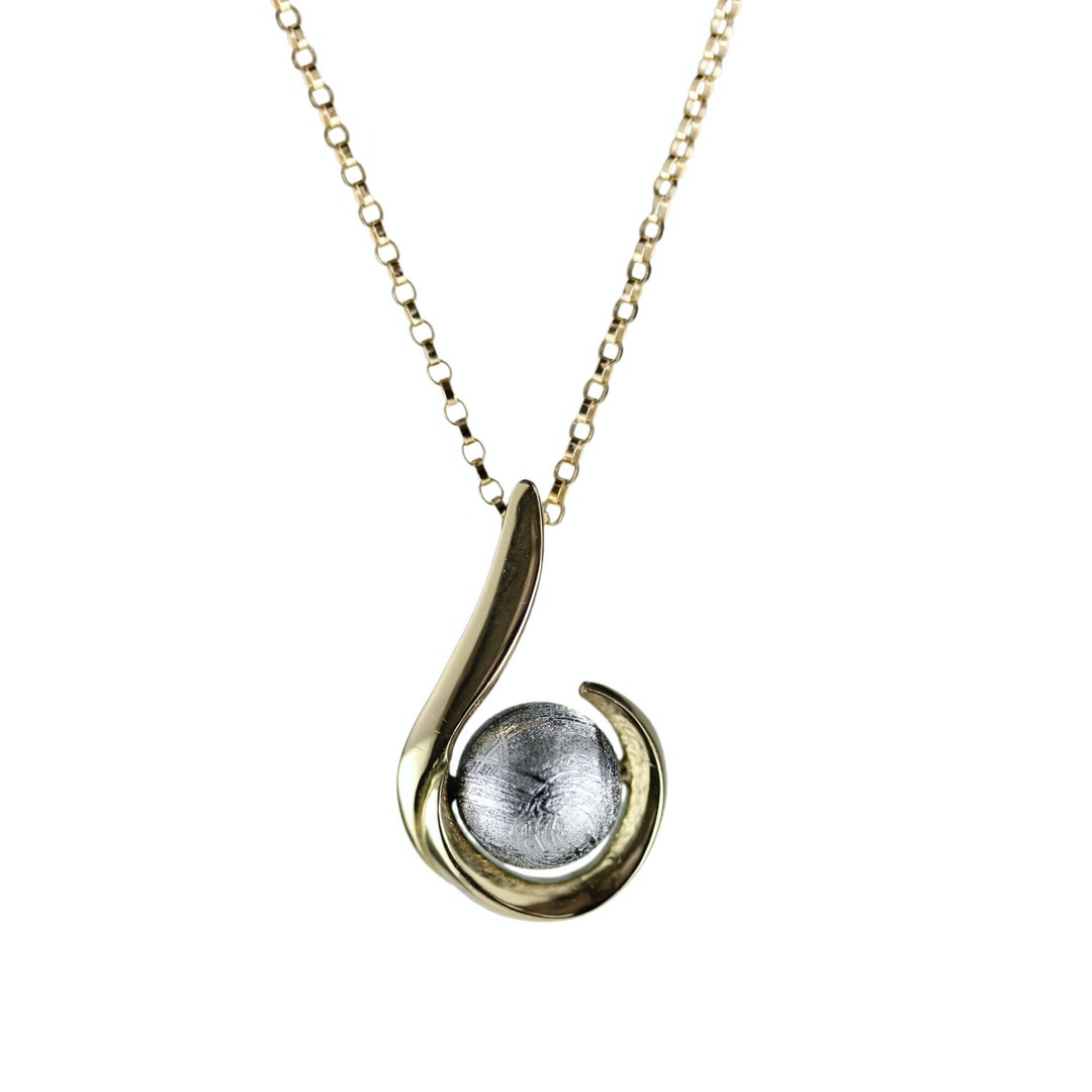 Bague En Météorite Gibeon Véritable - Taille US 5.5 - Faite Main - Anneau Météorite Naturel