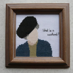 What is a Weekend? Lady Violet PDF Cross Stitch Pattern