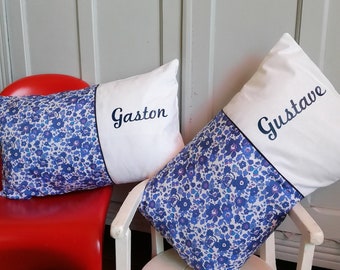 Coussin liberty personnalisé pour enfants