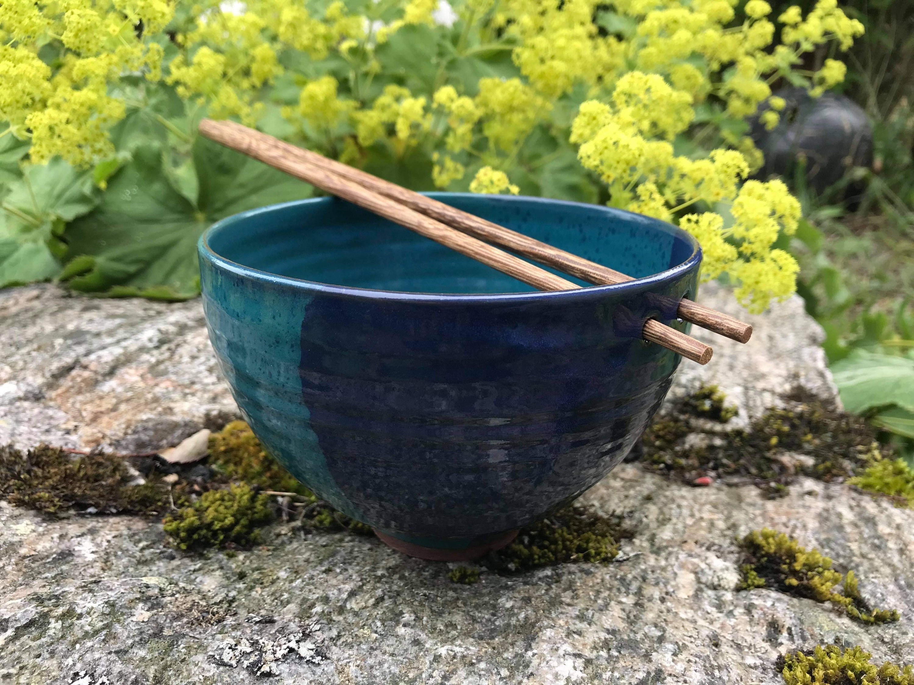 Ceramic noodle bowl / handmade pottery | Etsy