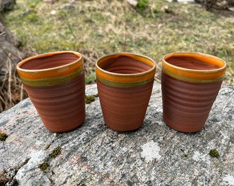Ceramic Red Wine Cup / Handmade Pottery
