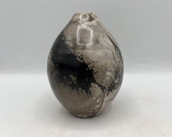 Smoke Fired Ceramic Vessel / Handmade Pottery