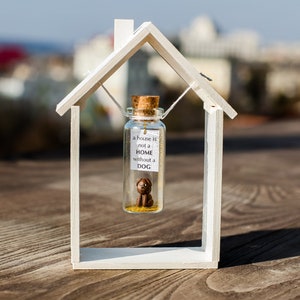 A house is not a home without a dog wish jar, Dog Lover Gift, Best Friend Gifts, New home gift, Housewarming Gift, Puppy Miniature