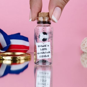 Sport Gift for him, Boyfriend Gift Soccer Academy, Football Coach gift, Motivation Gift, Wish jar, Message in a bottle
