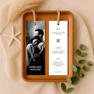 Bulk Bookmarks For Wedding - Photo Favors for Guests - Personalized Bookmark with Tassel - Double Sided Bookmark Keepsake for Anniversary