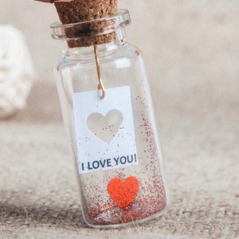 I Love You Gift For Her Engagemnet Gift Message In A Bottle Etsy i-love-you-gift-for-her-engagemnet-gift-message-in-a-bottle-etsy