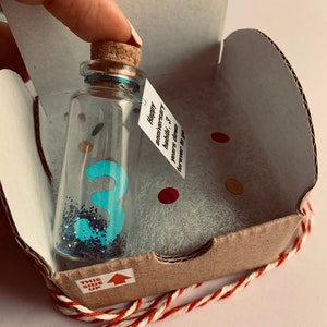 3rd anniversary gift for husband, wedding anniversary for wife, wish jar, 1st anniversary, message in a bottle, inexpensive gift for him image 2