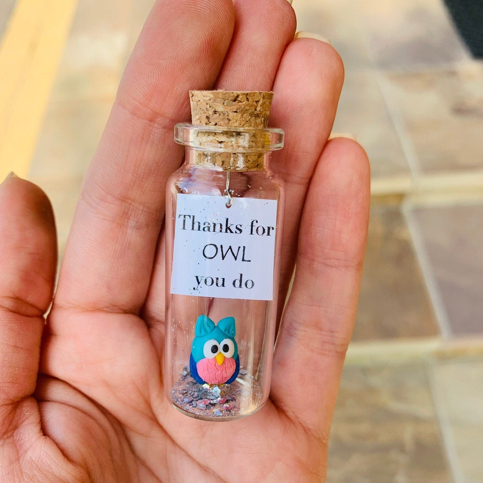 Long Distance Relationship Gift Owl Bottle Boyfriend Gift Cute Etsy