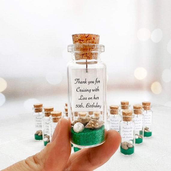 Small Wedding Glass Bottle, Cute Wedding Glass Bottle