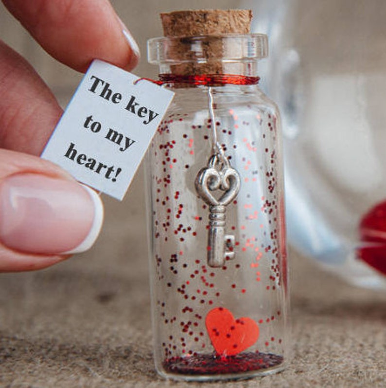 Key to my heart gift for her I love you more Love card gift Etsy