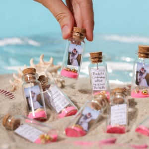 50th Anniversary Party Favors for Guests, Personalized Thank You Favors with Photo, Golden Anniversary Nautical Guest Gift, Save the Date