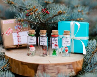 Best Friend Gifts, Christmas Gift Set of Wish Jars, Christmas