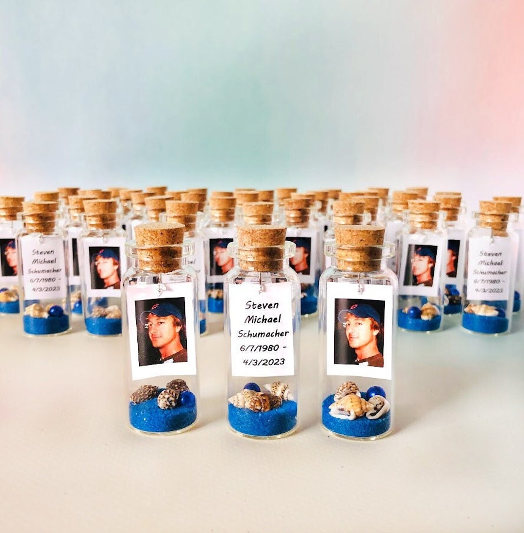 Personalized Funeral Favors With Photo, Loss of Brother Memorial Gifts for Guests, Celebration