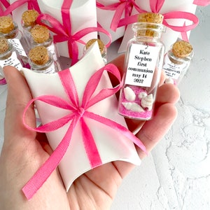 Wedding favors for guests 10pcs Beach Wedding favors Thank You Gift Personalized Message in a bottle Unique Destination Wedding favors Sand image 10