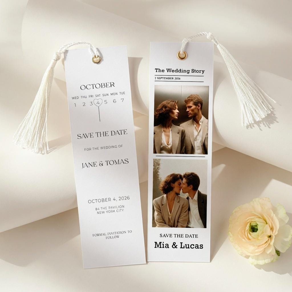 Personalized Vintage Photo Bookmark