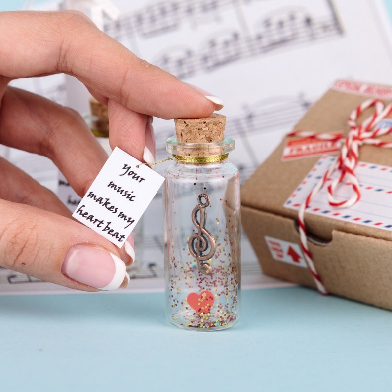Musician gift Personalized Gift for husband Musician gift for him Wish jar Gratitude jar Alto clef gift for boyfriend