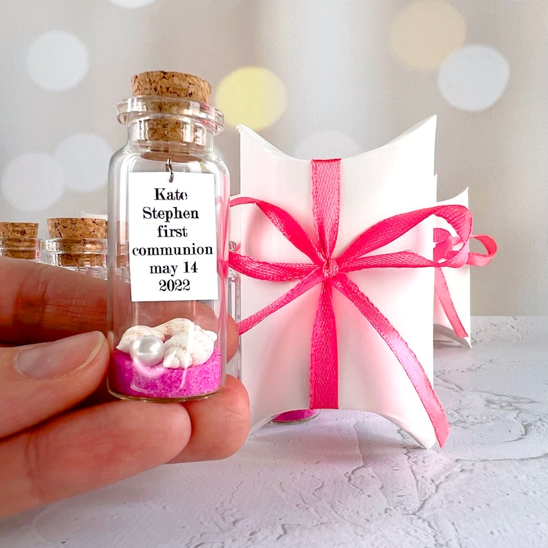 Personalized Favors in Bulk, Set of 10 Beach Wedding Invites Nautical Message In a Bottle Beach Wedding Favors For Guests image 6