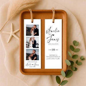Elegant Bookmark with Photo - Wedding Favors for Guests in Bulk - Wedding Bookmark with Tassel – Thank You For Coming Gift