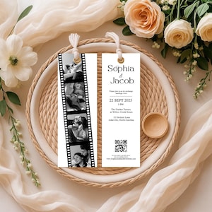 Custom Bookmarks Bulk - Wedding Favors for Guests - Personalized Wedding Keepsakes - Photo Bookmark with Tassel - Double Sided Bookmark