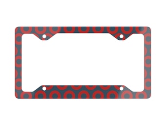 Phish Donut Pattern License Plate Frame