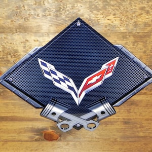 Chevrolet C7 Corvette Metal Sign - Diamond Piston BLC7