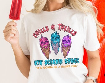 Summerween Ice Cream Shirt, Hot Ghoul Summer Tshirt, Spooky Halloween Summer Shirt, Goth Ghoul Summer Tshirt, Gothic Summertime Clothing