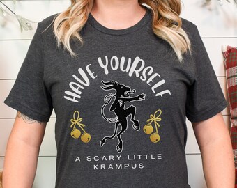 Camiseta Krampus Camiseta divertida Creepmas Camiseta Gothmas Humor Camiseta Krampusnacht Holiday Camiseta Horror Spooky Navidad Ropa Navidad Gothiv Camiseta pagana