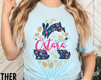 Camiseta de Pascua de primavera con la bendición de Ostara y el Sabbat pagano, equinoccio de primavera.