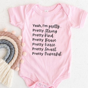 Empowerment Shirt for Girls Feminist Baby Bodysuit Inspirational Shirt for Kids Strong Like a Girl Tee Activism Shirt for Baby New Baby Gift