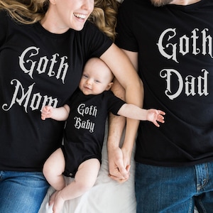 Mama and Mini shirts Spooky Halloween Goth Mom Shirt Mommy and Me Matching Shirts Gothic Group Family T-Shirts Goth Mom Gift New Mom Shirt
