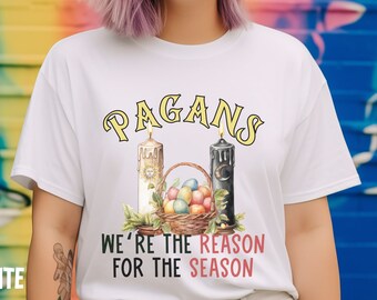Camiseta del equinoccio de primavera de Ostara, camiseta con humor pagano de Pascua, camiseta de Ostara de brujería, ropa de bruja, camiseta con humor pagano de la Rueda del Año.