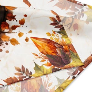 Watercolor Mabon Altar Cloth Witchcraft Tarot Cloth Witchy Aesthetic Moon Pagan Decor Fall Equinox Witch Decorations Sacred Space Covering image 4