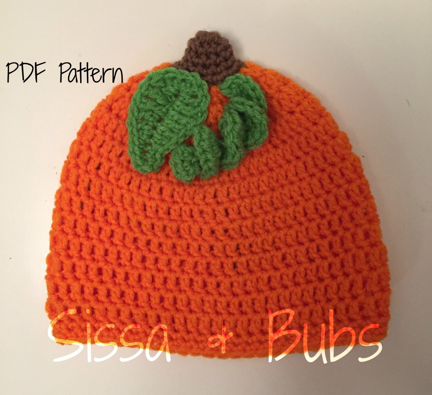 CROCHET PATTERN the Pumpkin Beanie. Beginner Friendly, Pdf Pattern