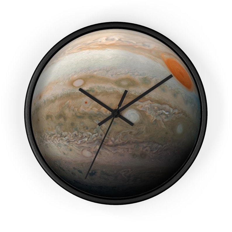 Planetary Decor Jupiter Artwork Big Wall Clock Planet Wall Decor Large Wall Clock Jupiter Wall Decor Planet Jupiter Clock
