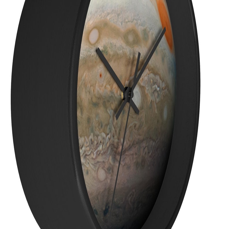 Planetary Decor Jupiter Artwork Big Wall Clock Planet Wall Decor Large Wall Clock Jupiter Wall Decor Planet Jupiter Clock