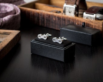 Bicycle Chain Cufflinks - Choose Your Style: SRAM, Shimano Ultegra, or Gold KMC, Groom, Groomsman or Best Man gift