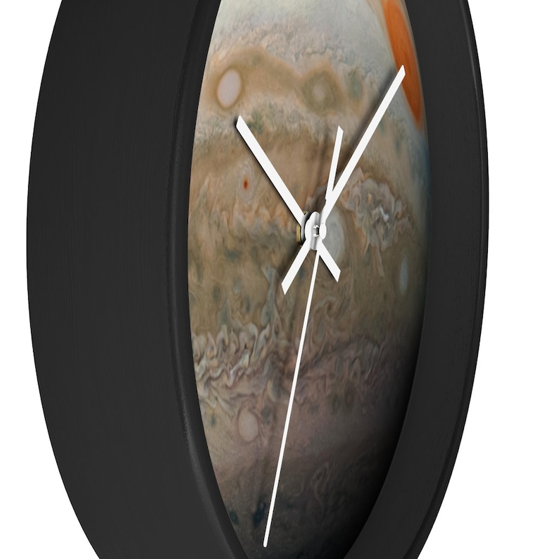 Planetary Decor Jupiter Artwork Big Wall Clock Planet Wall Decor Large Wall Clock Jupiter Wall Decor Planet Jupiter Clock