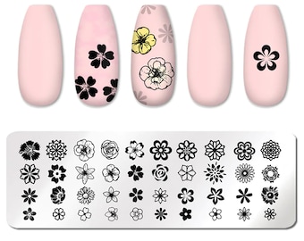 Circular Flowers Nail Art Stamping Plate Nail Stamp For DIY Manicure Art Nail Stamping Tool Stamping Plate