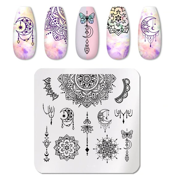 Biutee 10pcs Nail Stamping Plates Set Christmas Nail Art Design with Clear Nail  Stamper, Nail Art Plates Kits Template Plates Leaves Flowers Animal Holiday  Design - Walmart.com