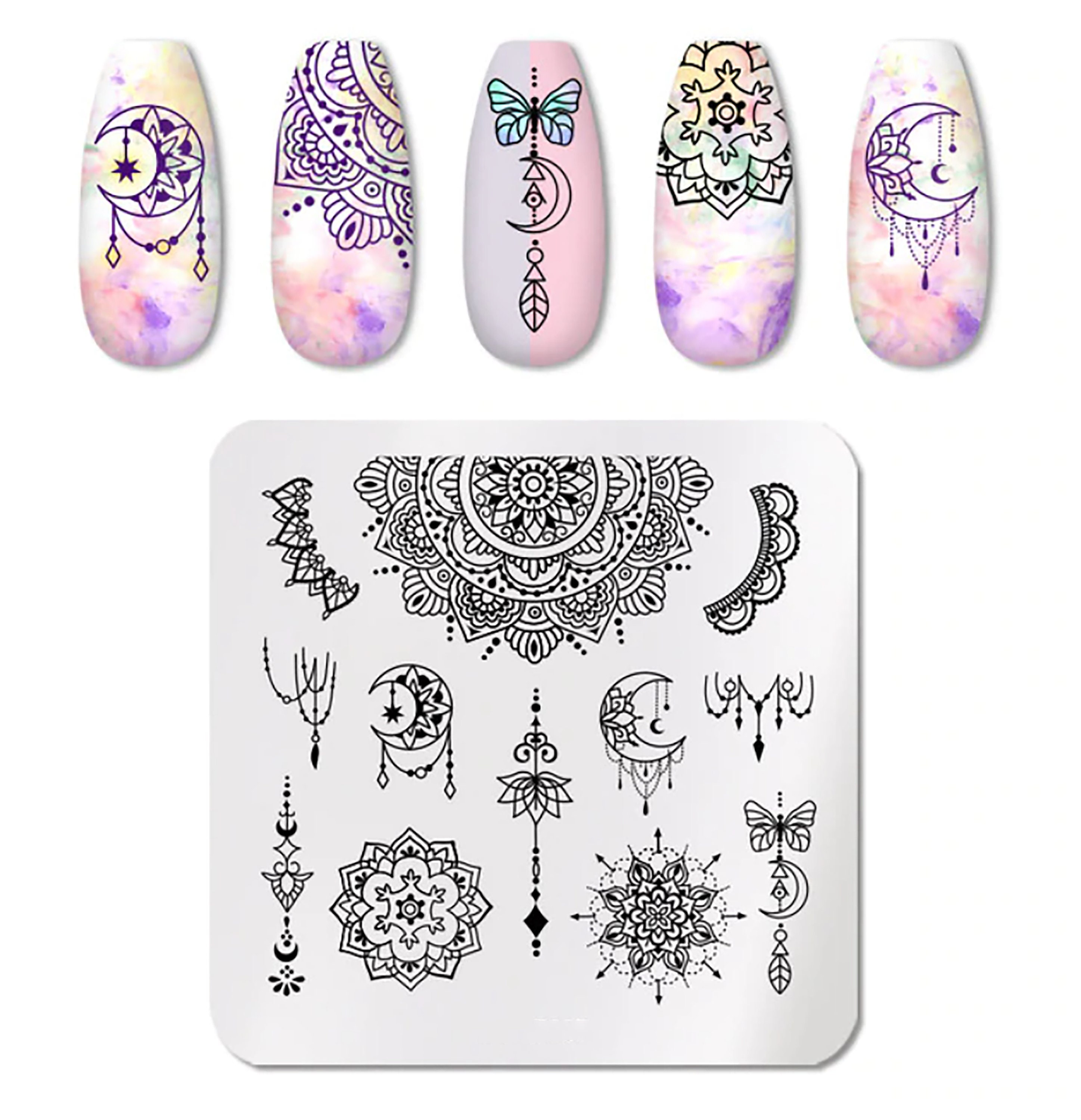 Custom Design Christmas Metal Stamp Nail Art Stamping Plates - China Nail  Art and Nail Design price