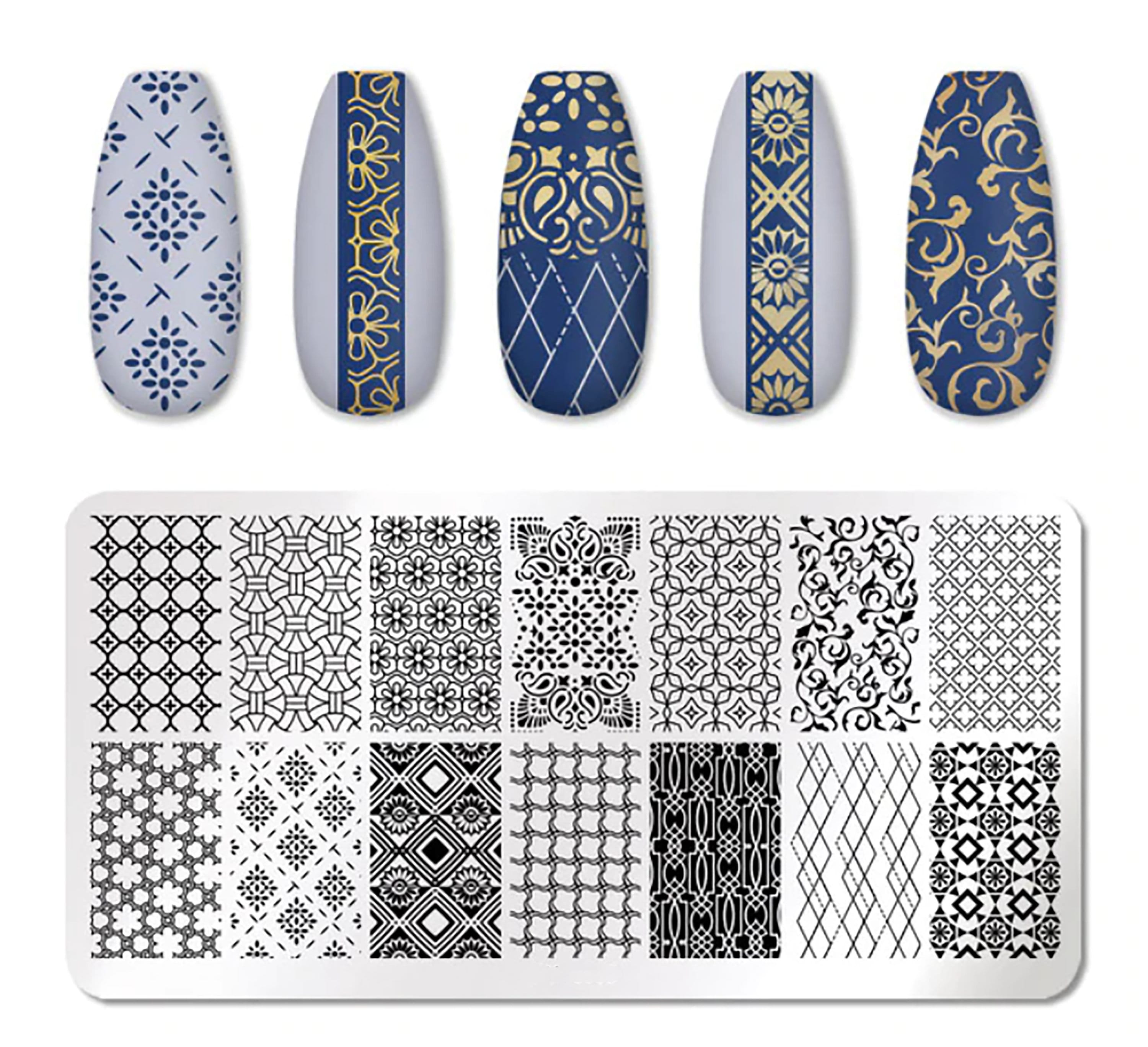 Abstract Lines Laces Nail Art Stamping Plate DIY Nail Stamping - Etsy Abstract Lines Laces Nail Art Stamping Plate DIY Nail Stamping - Etsy