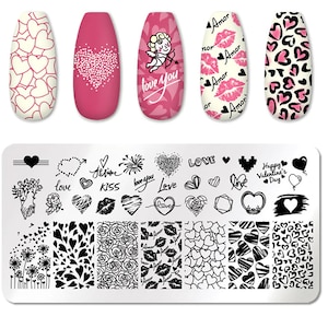 Love Makes Us Better Nail Art Stamping Plate Nail Stamp For DIY Manicure Art Nail Stamping Tool Stamping Plate