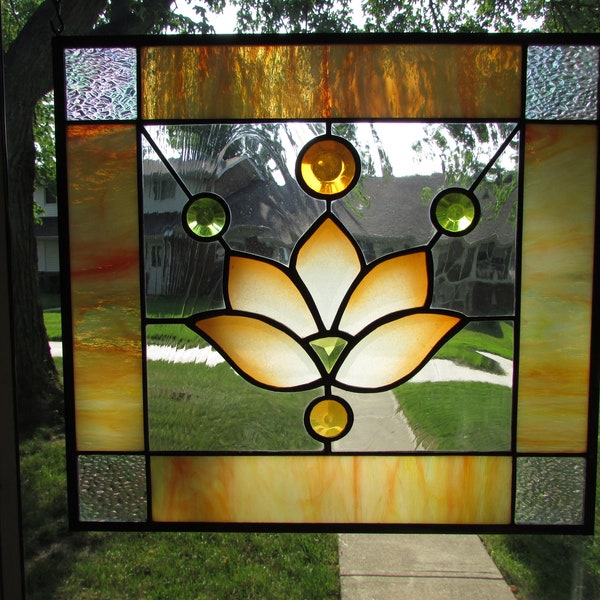Stained Glass Panel Etsy