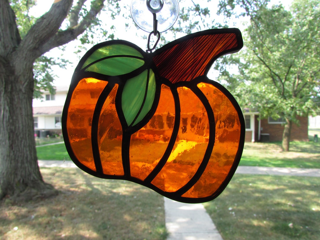 Stained Glass Halloween Suncatcher Etsy