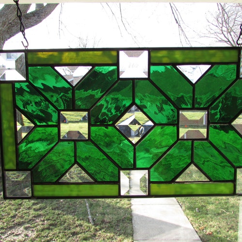 Stained Glass Window Panel Etsy