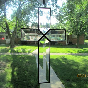 Beveled Cross Suncatcher