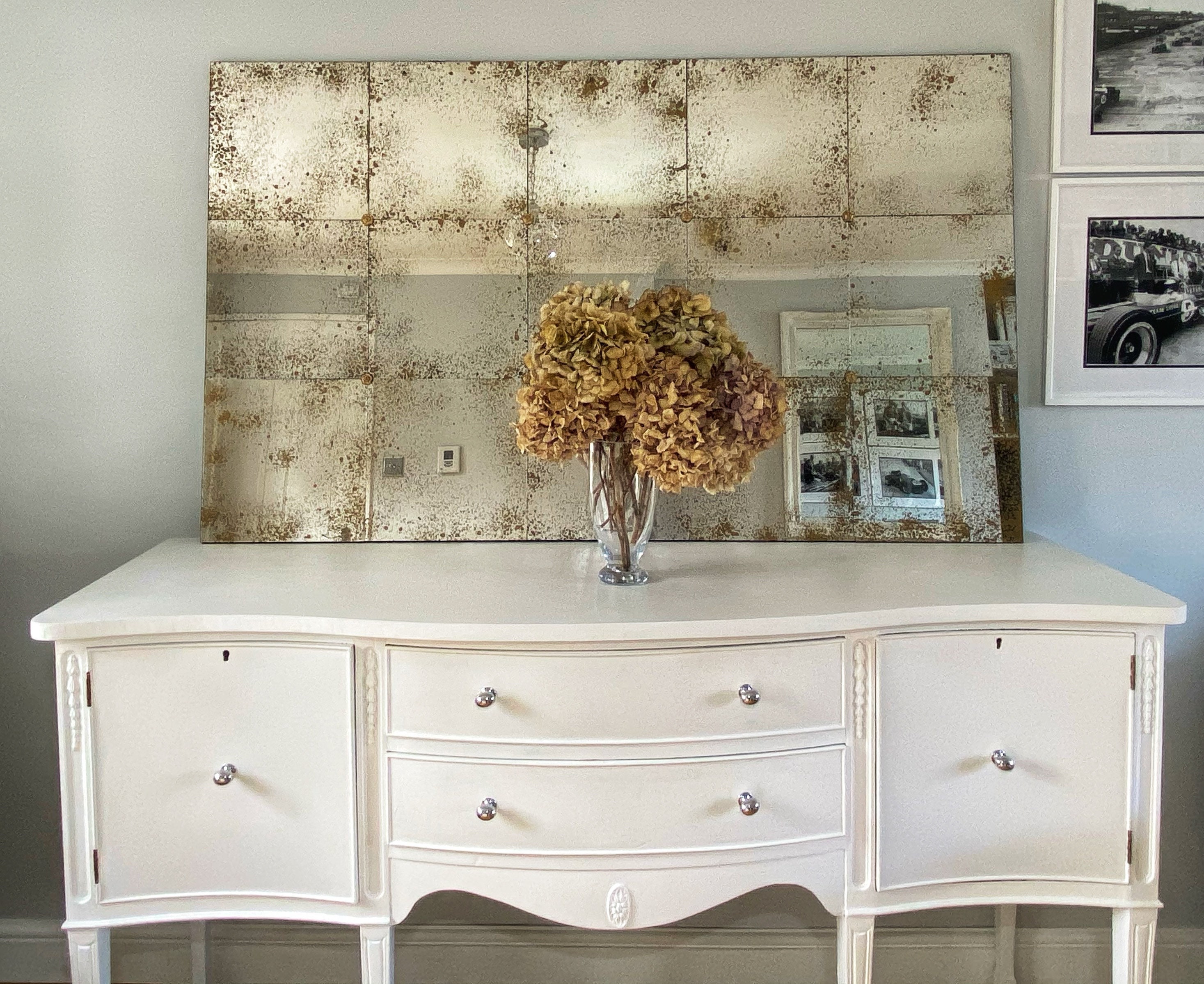 Distressed Vintage Foxed Mirror Choose your size Etsy