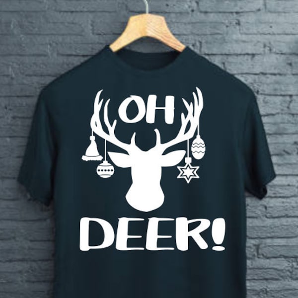 Christmas SVG/ Oh deer shirt/ oh deer svg/ christmas shirt svg/ womens christmas shirt/ digital cut file/ merry christmas svg