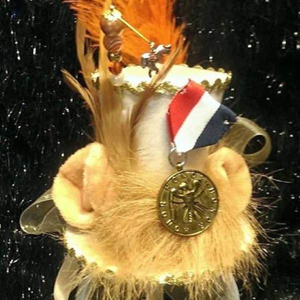Mago de Oz León Cobarde Mini Sombrero de Copa Medalla de Coraje Yellow Brick Road Dorothy Boda Ascot Cosplay